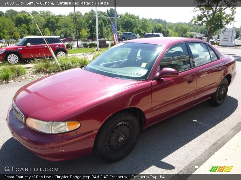 Cardinal Red Metallic / Taupe 2003 Buick Century Custom