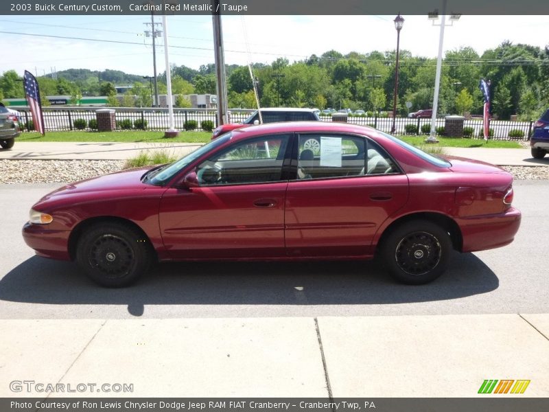 Cardinal Red Metallic / Taupe 2003 Buick Century Custom