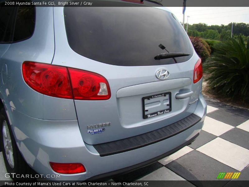 Bright Silver / Gray 2008 Hyundai Santa Fe GLS