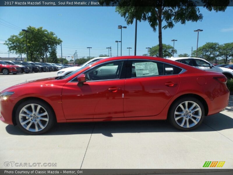 Soul Red Metallic / Black 2017 Mazda Mazda6 Touring
