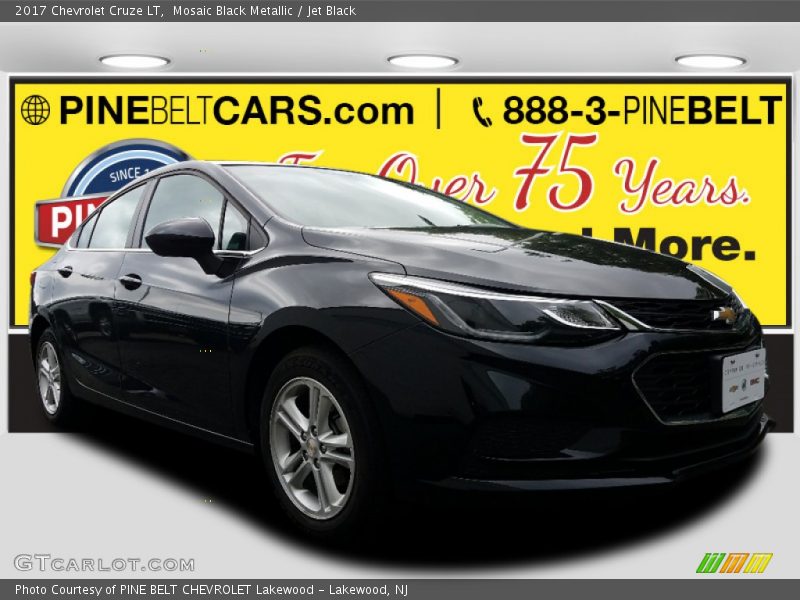 Mosaic Black Metallic / Jet Black 2017 Chevrolet Cruze LT