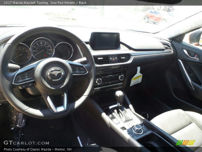 Soul Red Metallic / Black 2017 Mazda Mazda6 Touring