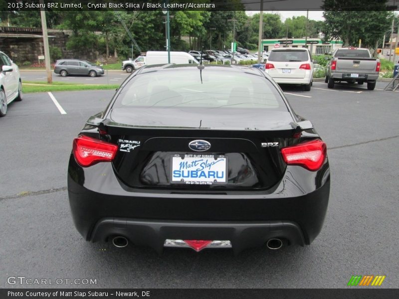 Crystal Black Silica / Black Leather/Alcantara 2013 Subaru BRZ Limited