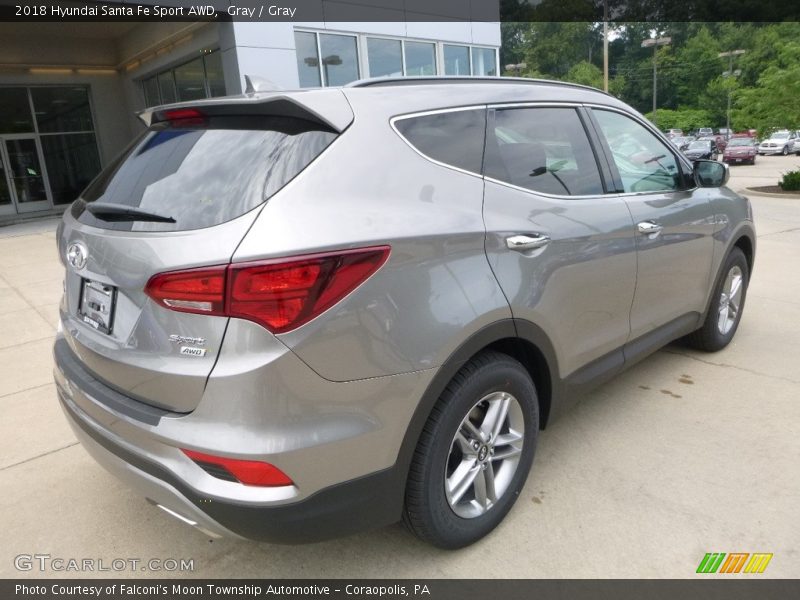 Gray / Gray 2018 Hyundai Santa Fe Sport AWD