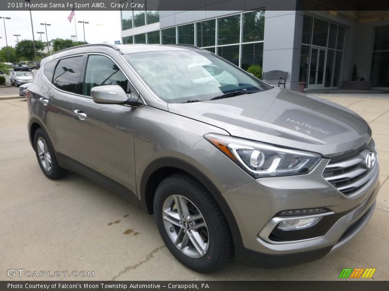 Gray / Gray 2018 Hyundai Santa Fe Sport AWD