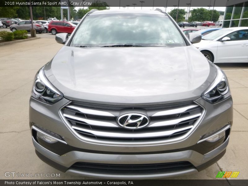 Gray / Gray 2018 Hyundai Santa Fe Sport AWD