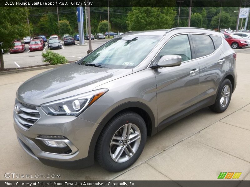 Gray / Gray 2018 Hyundai Santa Fe Sport AWD