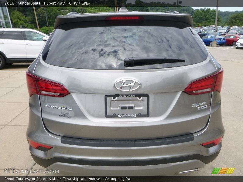 Gray / Gray 2018 Hyundai Santa Fe Sport AWD