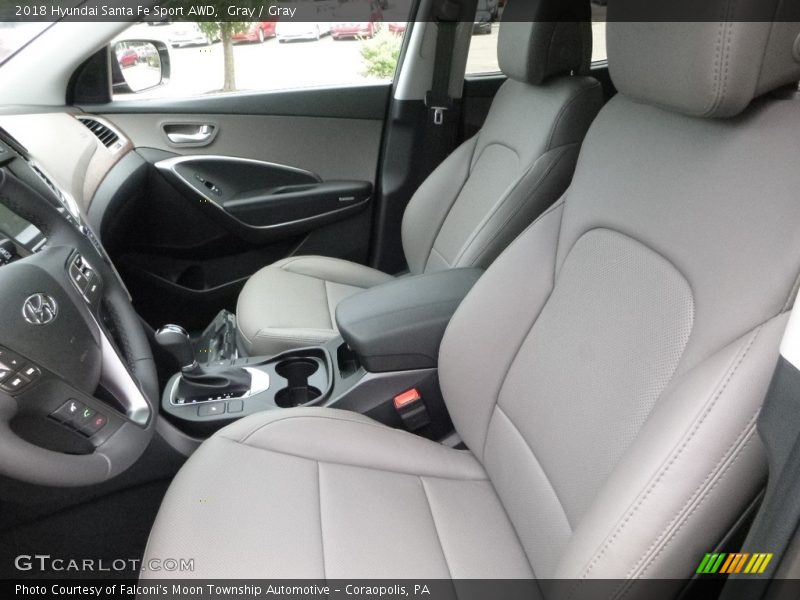 Gray / Gray 2018 Hyundai Santa Fe Sport AWD