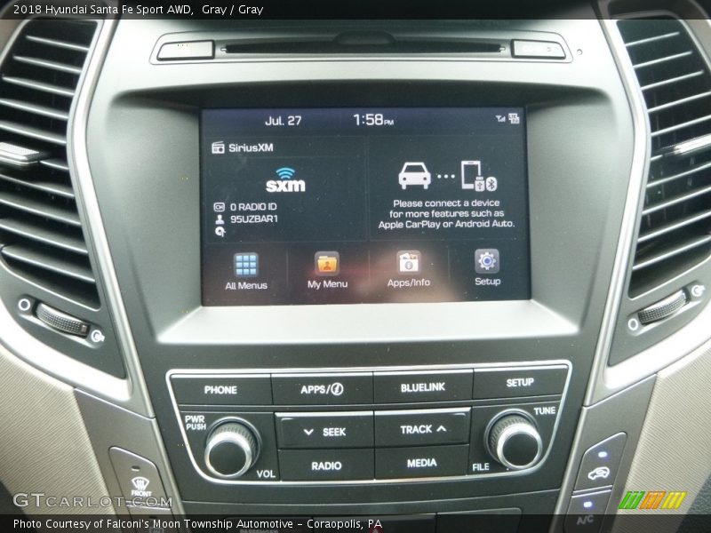 Gray / Gray 2018 Hyundai Santa Fe Sport AWD