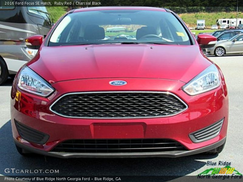 Ruby Red / Charcoal Black 2016 Ford Focus SE Hatch