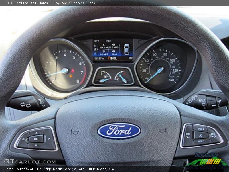 Ruby Red / Charcoal Black 2016 Ford Focus SE Hatch