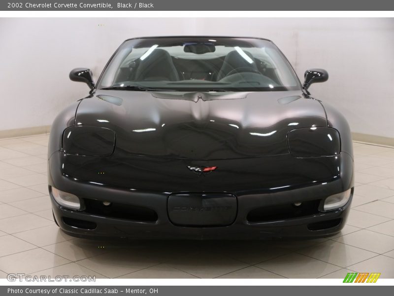 Black / Black 2002 Chevrolet Corvette Convertible