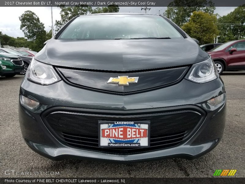 Nightfall Gray Metallic / Dark Galvanized/­Sky Cool Gray 2017 Chevrolet Bolt EV LT