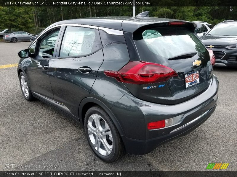Nightfall Gray Metallic / Dark Galvanized/­Sky Cool Gray 2017 Chevrolet Bolt EV LT