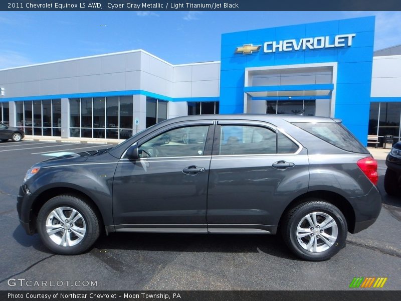 Cyber Gray Metallic / Light Titanium/Jet Black 2011 Chevrolet Equinox LS AWD