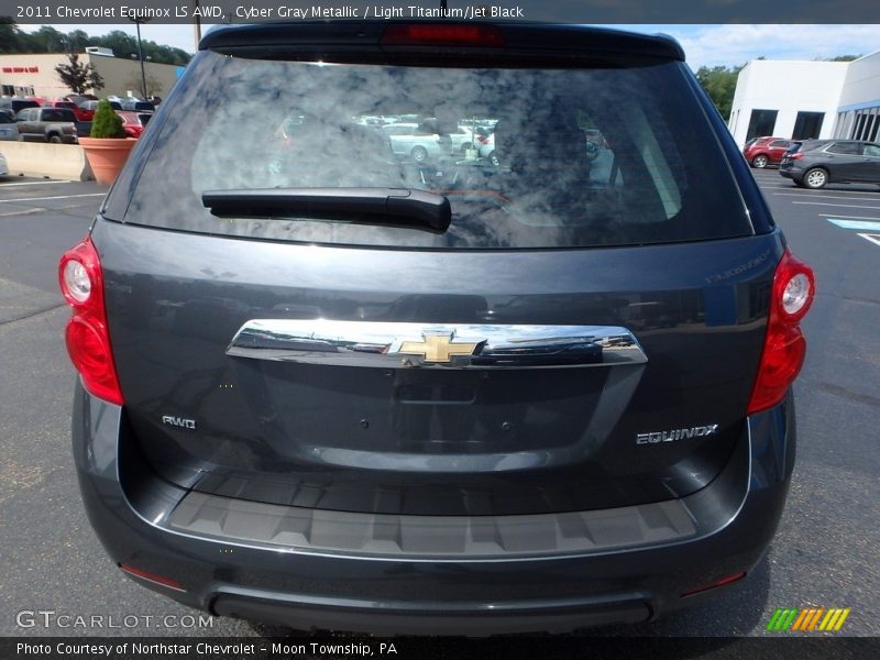 Cyber Gray Metallic / Light Titanium/Jet Black 2011 Chevrolet Equinox LS AWD