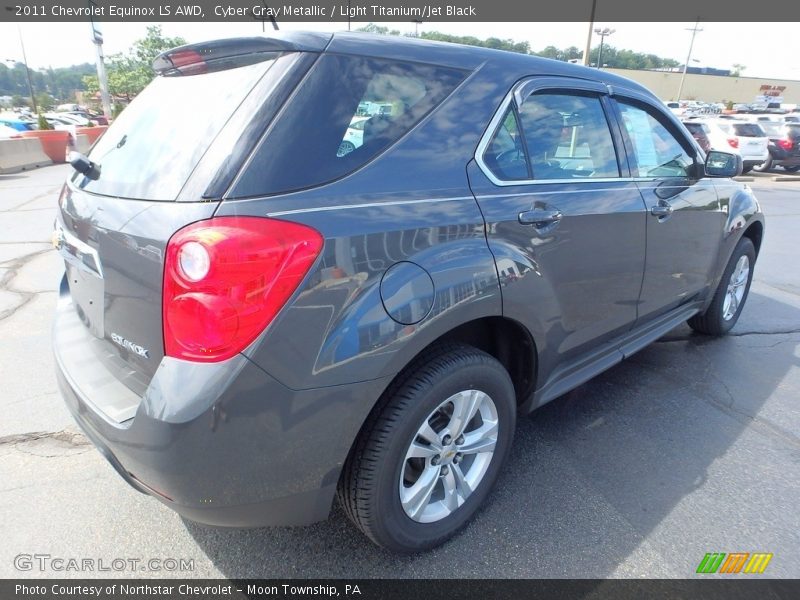 Cyber Gray Metallic / Light Titanium/Jet Black 2011 Chevrolet Equinox LS AWD