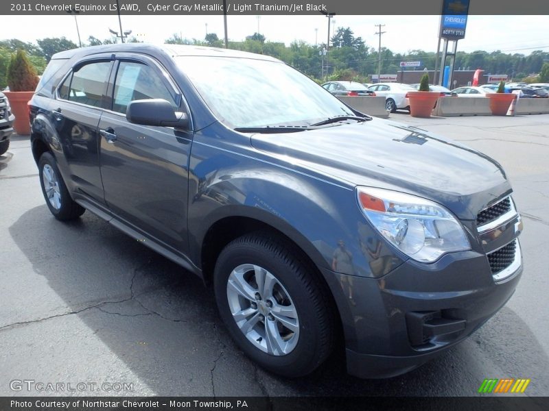 Cyber Gray Metallic / Light Titanium/Jet Black 2011 Chevrolet Equinox LS AWD