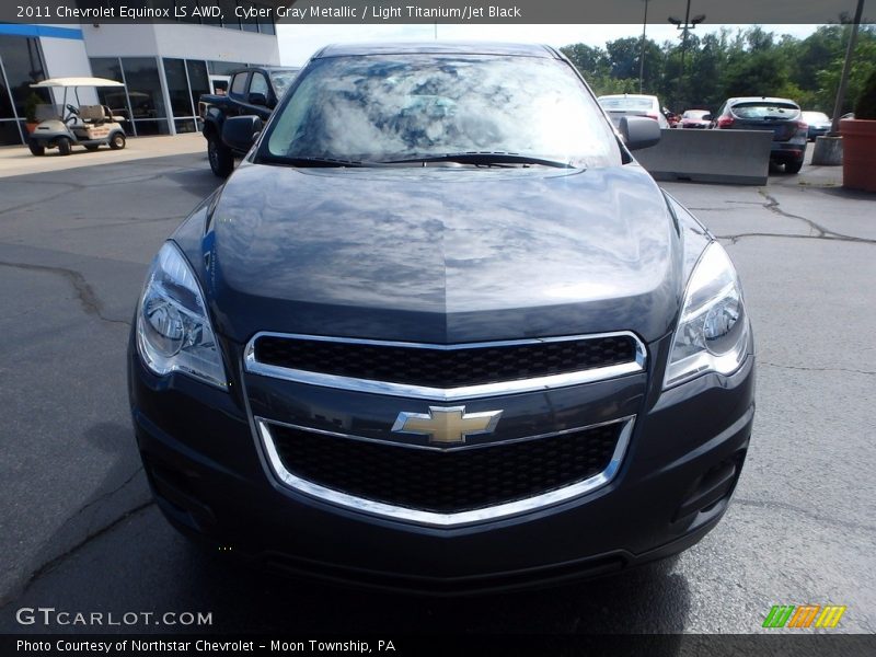 Cyber Gray Metallic / Light Titanium/Jet Black 2011 Chevrolet Equinox LS AWD