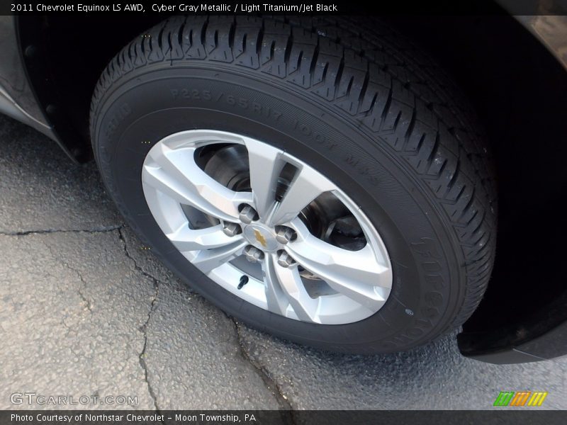 Cyber Gray Metallic / Light Titanium/Jet Black 2011 Chevrolet Equinox LS AWD