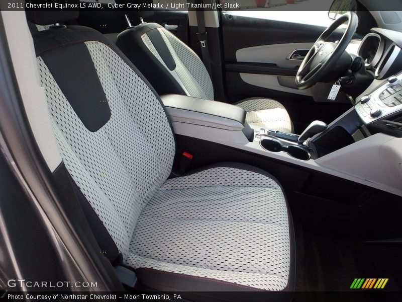 Cyber Gray Metallic / Light Titanium/Jet Black 2011 Chevrolet Equinox LS AWD