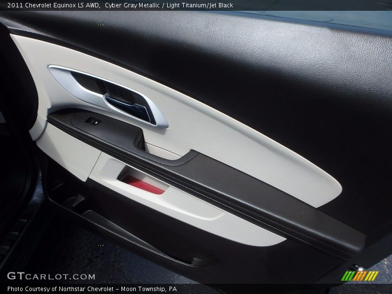 Cyber Gray Metallic / Light Titanium/Jet Black 2011 Chevrolet Equinox LS AWD