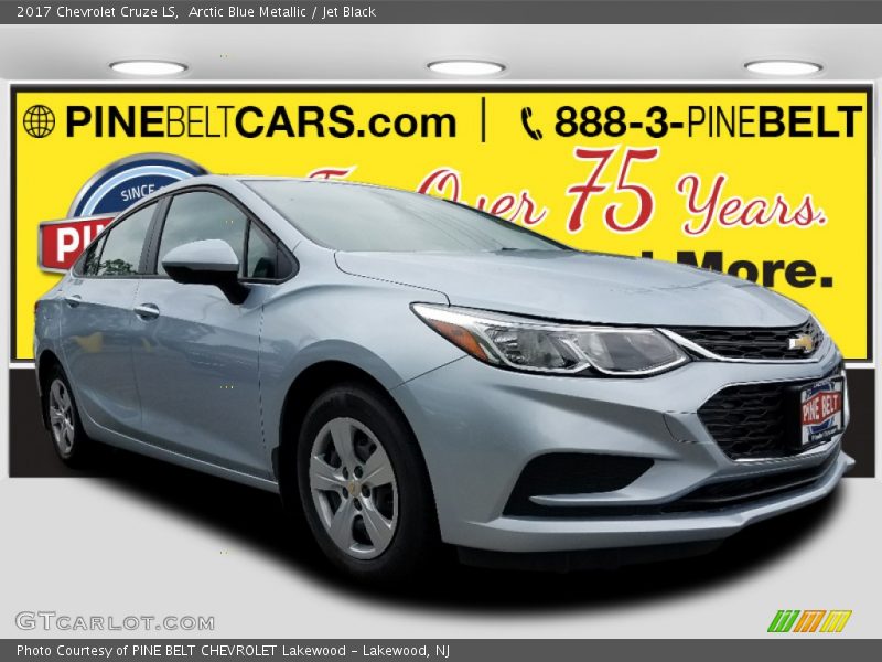 Arctic Blue Metallic / Jet Black 2017 Chevrolet Cruze LS