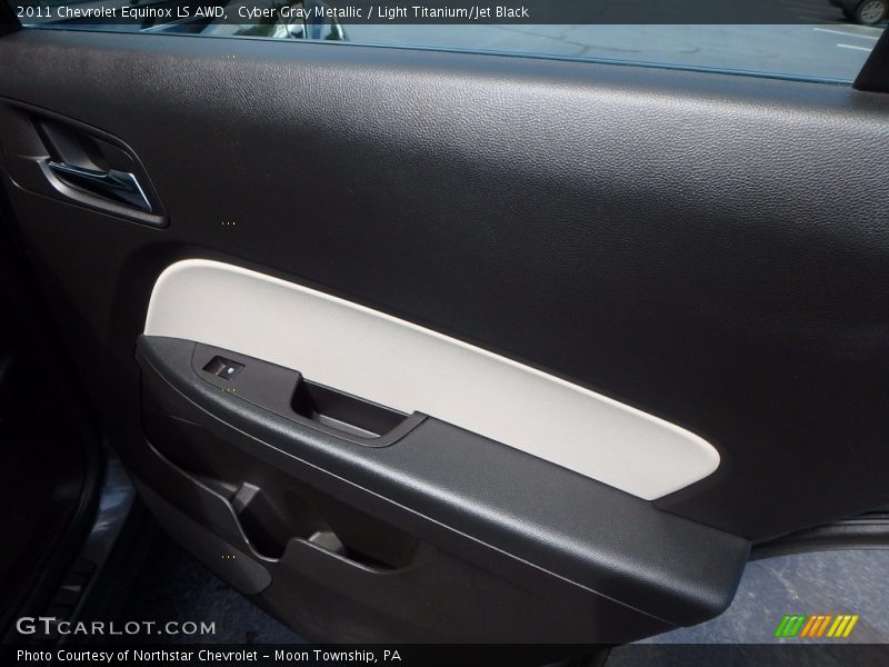 Cyber Gray Metallic / Light Titanium/Jet Black 2011 Chevrolet Equinox LS AWD