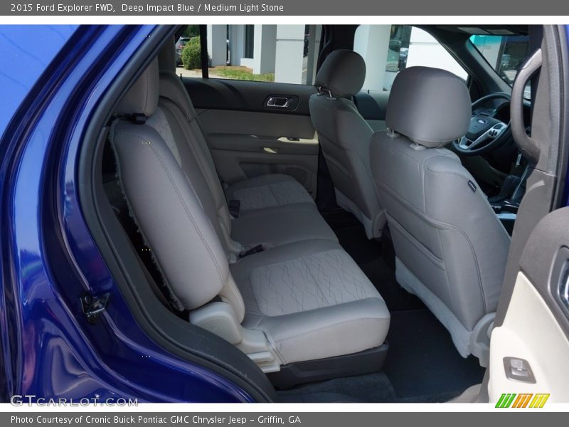 Deep Impact Blue / Medium Light Stone 2015 Ford Explorer FWD