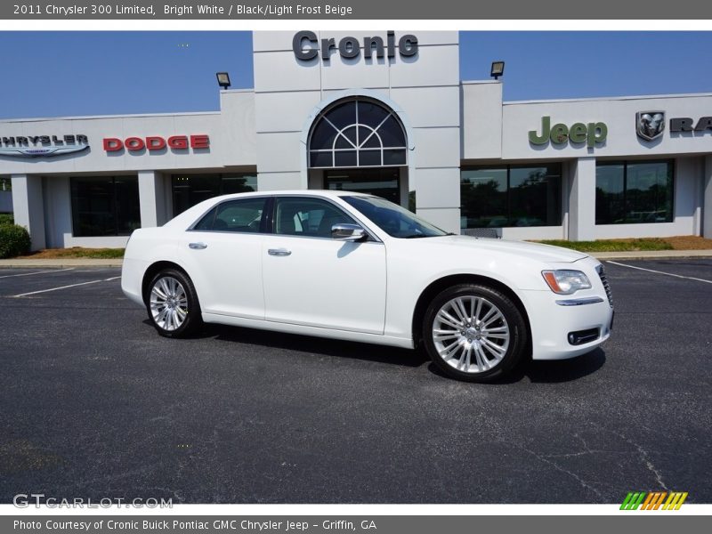 Bright White / Black/Light Frost Beige 2011 Chrysler 300 Limited