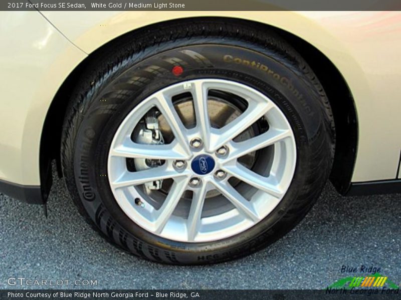 White Gold / Medium Light Stone 2017 Ford Focus SE Sedan