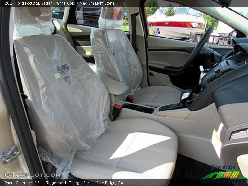 White Gold / Medium Light Stone 2017 Ford Focus SE Sedan