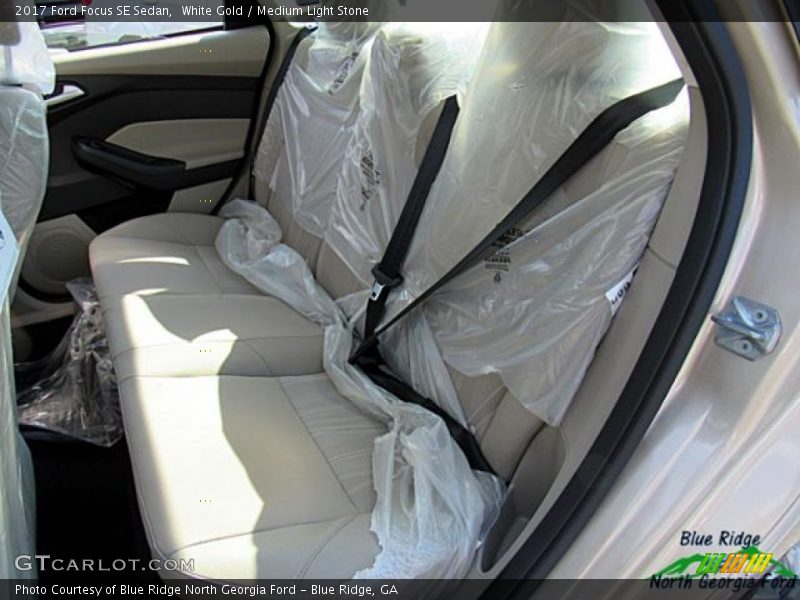 White Gold / Medium Light Stone 2017 Ford Focus SE Sedan