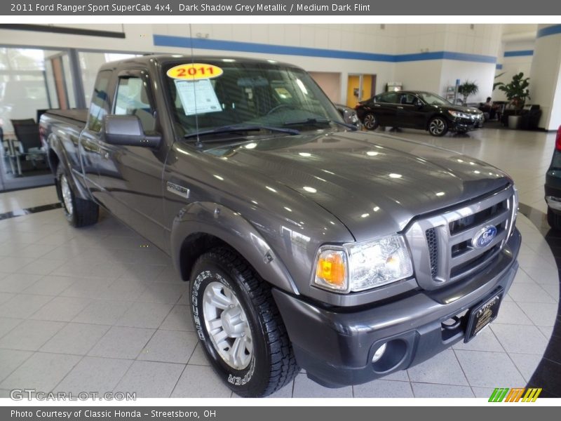 Dark Shadow Grey Metallic / Medium Dark Flint 2011 Ford Ranger Sport SuperCab 4x4