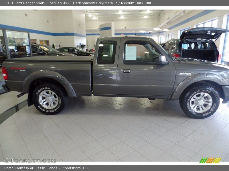 Dark Shadow Grey Metallic / Medium Dark Flint 2011 Ford Ranger Sport SuperCab 4x4