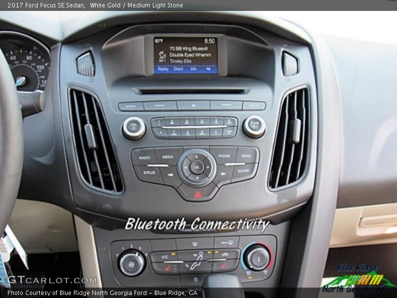White Gold / Medium Light Stone 2017 Ford Focus SE Sedan