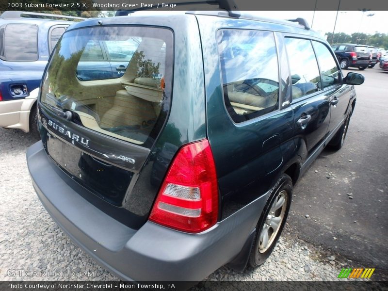 Woodland Green Pearl / Beige 2003 Subaru Forester 2.5 X