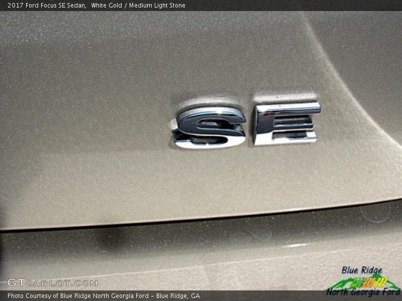 White Gold / Medium Light Stone 2017 Ford Focus SE Sedan