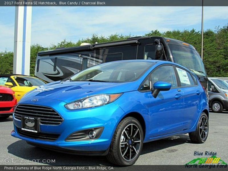 Blue Candy / Charcoal Black 2017 Ford Fiesta SE Hatchback