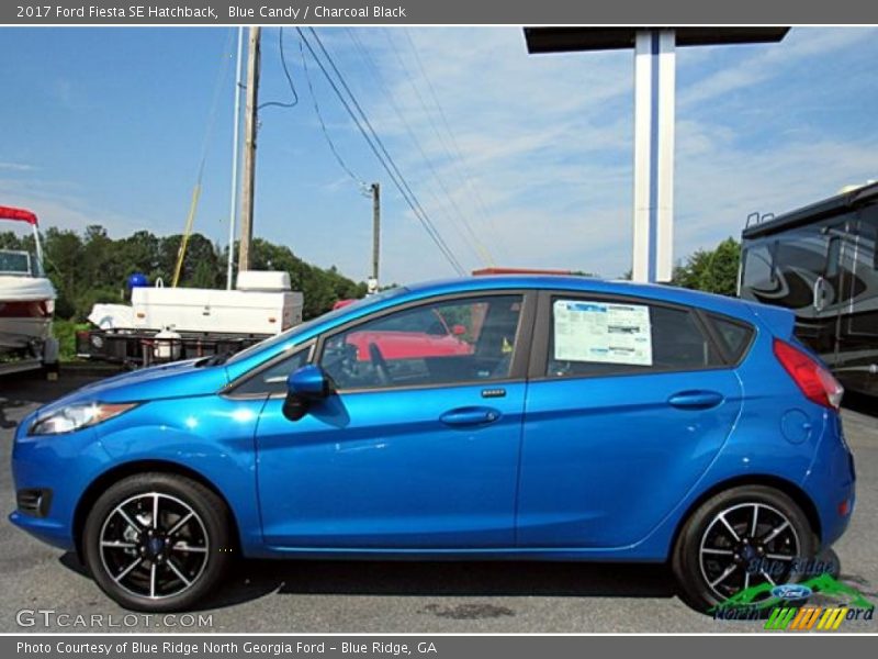 Blue Candy / Charcoal Black 2017 Ford Fiesta SE Hatchback