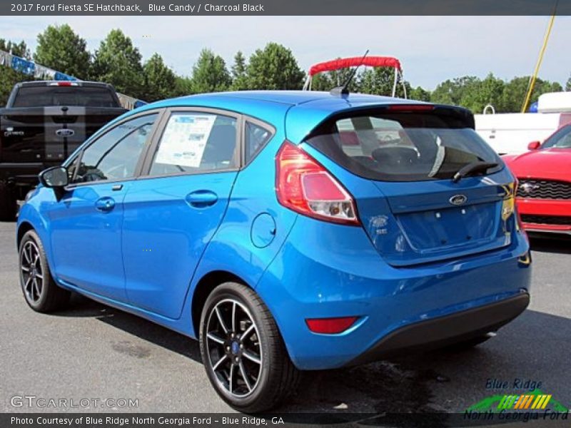 Blue Candy / Charcoal Black 2017 Ford Fiesta SE Hatchback