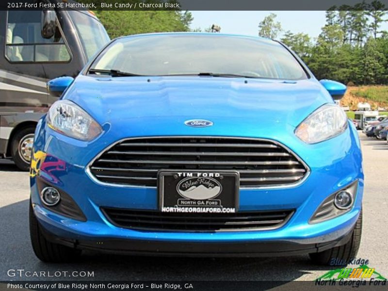 Blue Candy / Charcoal Black 2017 Ford Fiesta SE Hatchback