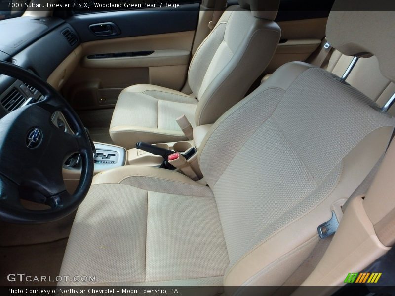 Woodland Green Pearl / Beige 2003 Subaru Forester 2.5 X