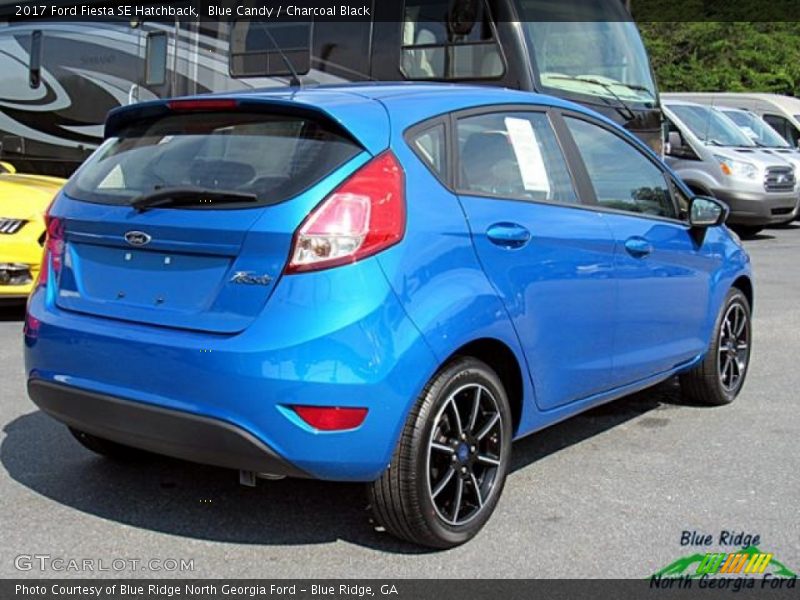 Blue Candy / Charcoal Black 2017 Ford Fiesta SE Hatchback