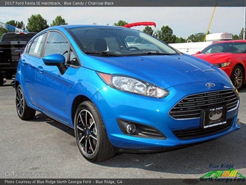 Blue Candy / Charcoal Black 2017 Ford Fiesta SE Hatchback