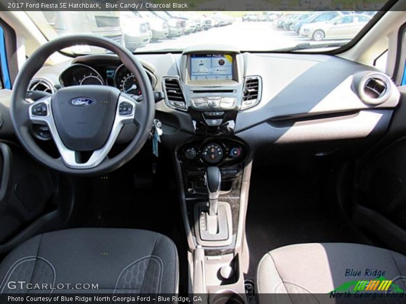 Blue Candy / Charcoal Black 2017 Ford Fiesta SE Hatchback