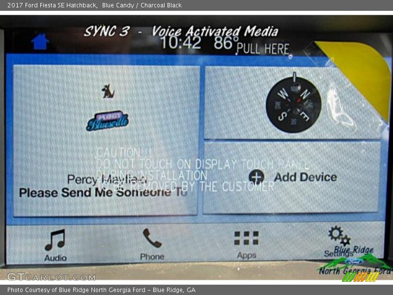 Blue Candy / Charcoal Black 2017 Ford Fiesta SE Hatchback