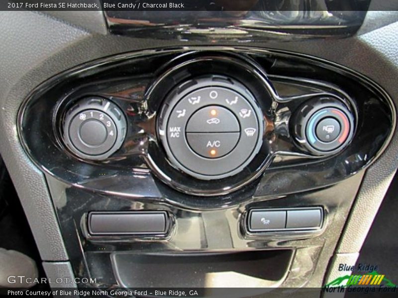 Blue Candy / Charcoal Black 2017 Ford Fiesta SE Hatchback