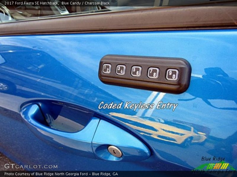 Blue Candy / Charcoal Black 2017 Ford Fiesta SE Hatchback